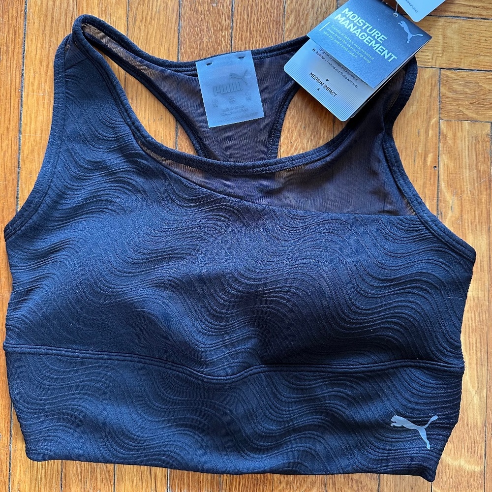 Puma crop top sports bra NWT